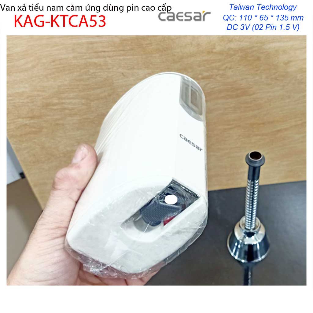 Xả tiểu cảm ứng Caesar KAG-KTCA53, xả cảm ứng bồn tiểu nam Caesar dùng pin sử dụng tốt