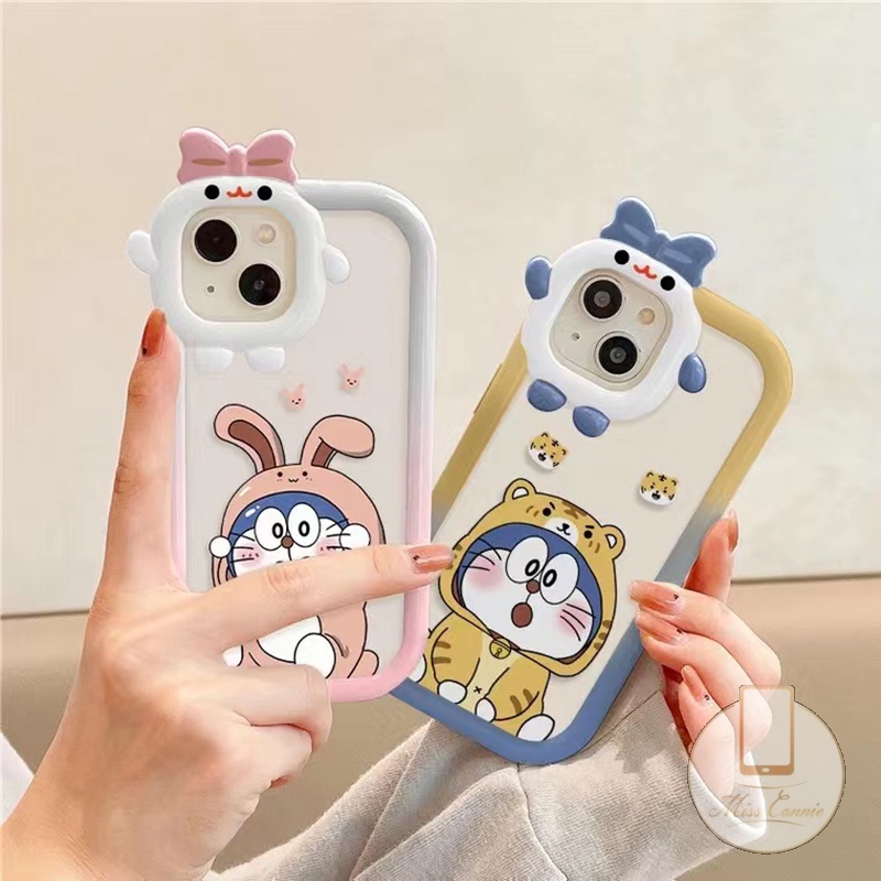 Ốp Điện Thoại TPU Mềm Hình Doraemon 3D Dễ Thương Cho IPhone 6 6S 7 8 Plus XR 11 14 13 12 Pro MAX X XS MAX SE