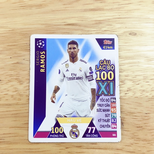 Thẻ Sergio Ramos phiên bản champions league