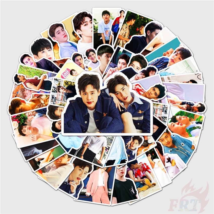 Bộ 50 miếng dán thời trang chống nước in chữ Interpret My Love As Your Heart Series 04