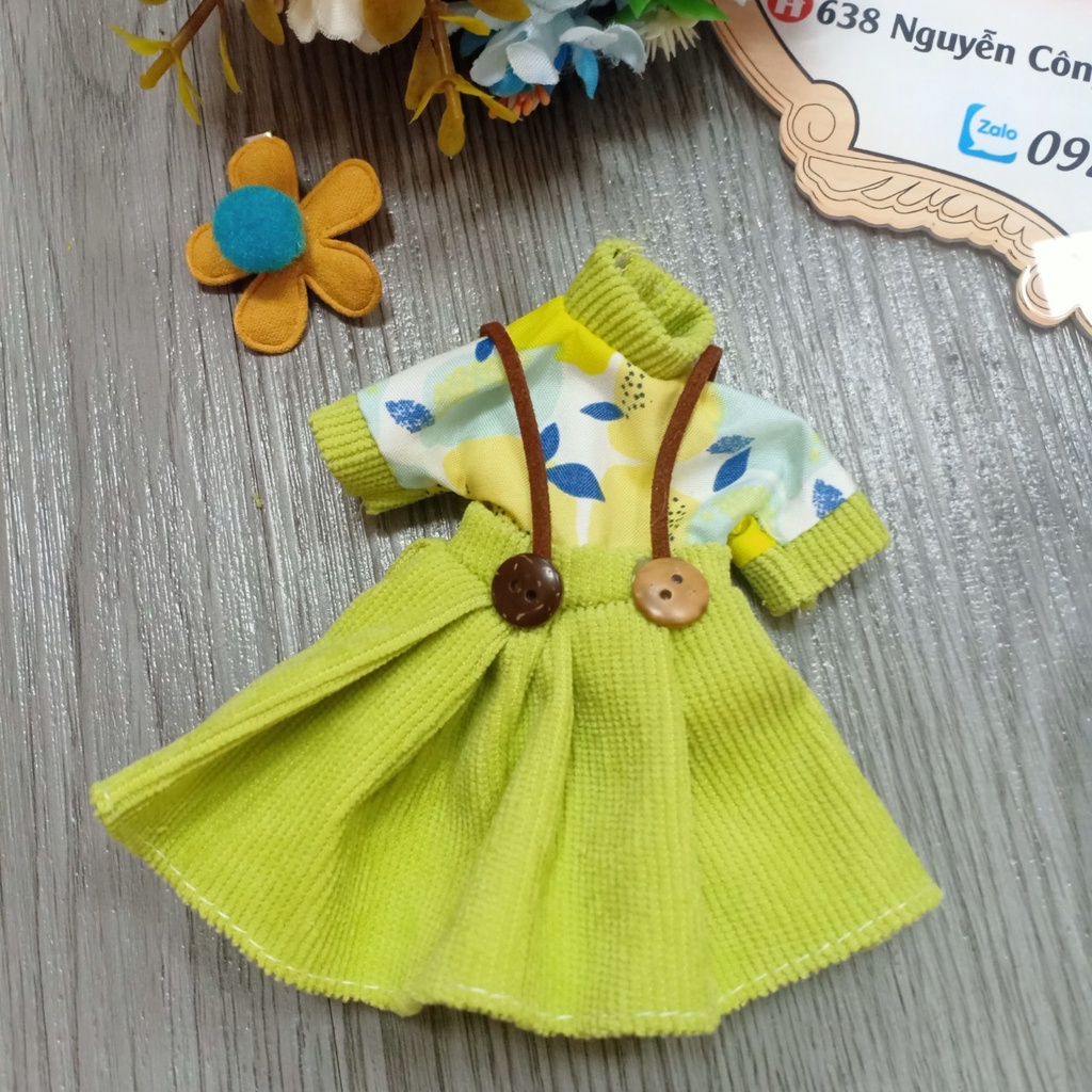 Quần áo và váy cho búp bê anime loại chibi cao 23cm