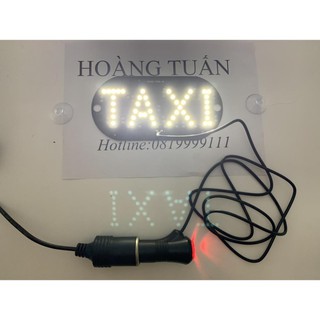 Bảng led TAXI LOẠI 1 cắm tẩu 12V CÓ CÔNG TẮC bật tắt gắn kính 3 màu đèn xanh đỏ trắng đa dạng