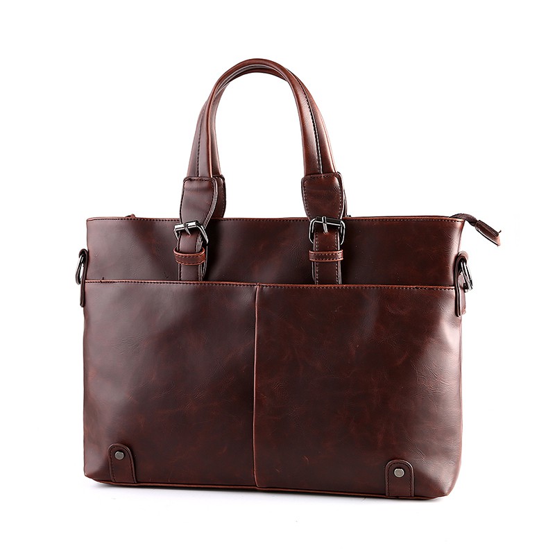 Túi xách màu trơn kiểu Hàn phong cách cổ điển dành cho bạn nam | BigBuy360 - bigbuy360.vn