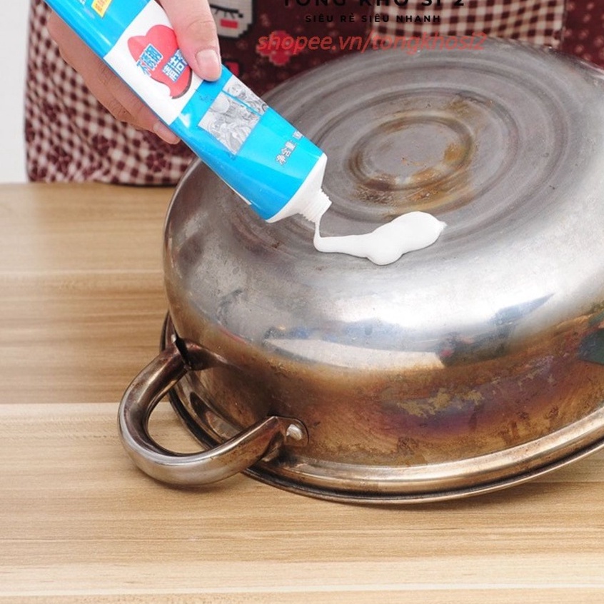 Kem tẩy rửa xoong nồi đa năng, siêu sạch trắng, sạch bóng hàng nội địa Trung Cao Cấp