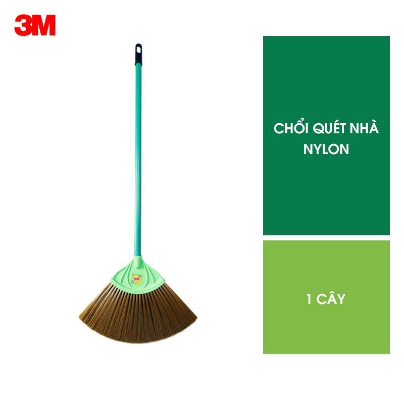 Chổi quét nhà Scotch Brite 3M đa năng, cao cấp với sợi nylon siêu bền, không cong vênh