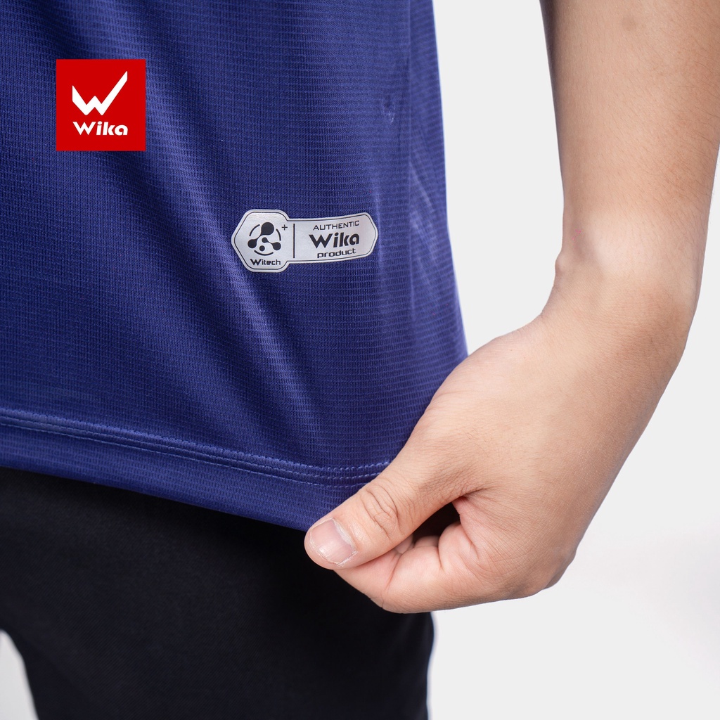 Áo Polo Nam Thể Thao Nam Wika Chính Hãng Chất vải Polyester Co Giãn Thoáng Mát