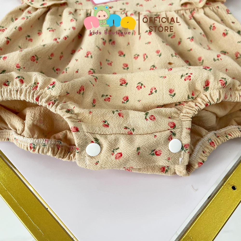 Body sơ sinh bé gái Nina Kids Boutique Đồ hè cho bé 0 24 tháng Bộ đầy tháng em bé gái Tặng kèm nón -Hàng thiết kế loại 1