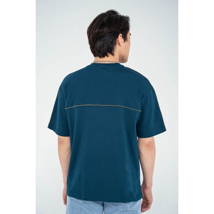 Áo Thun BOO Nam Dáng Loose Vải Cotton Cao Cấp Phối Lé Màu Sắc Cá Tính