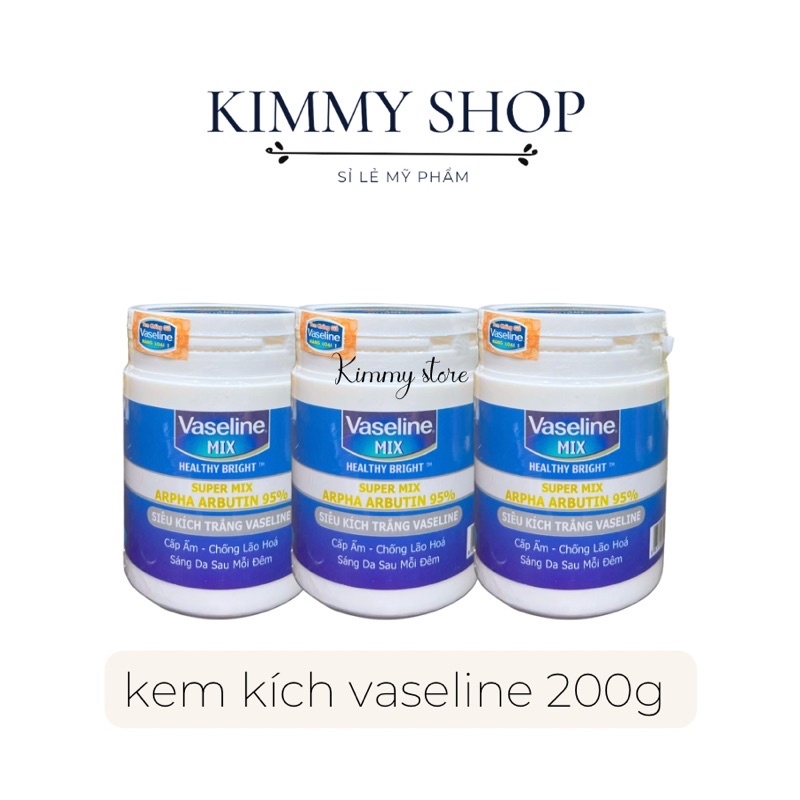 kem kích trắng vaseline 200g màu hồng và vàng