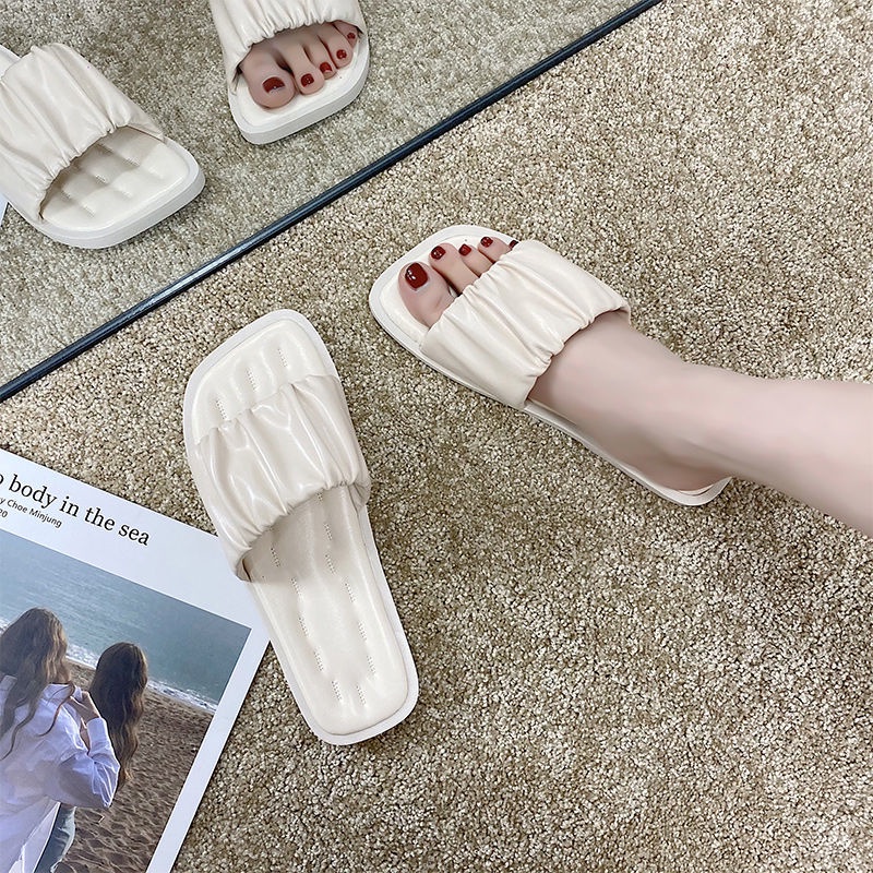 Internet celebrity slippers women's outdoor fashion fairy style ins fashion 2021 new summer seaside super hot beach shoes McXY