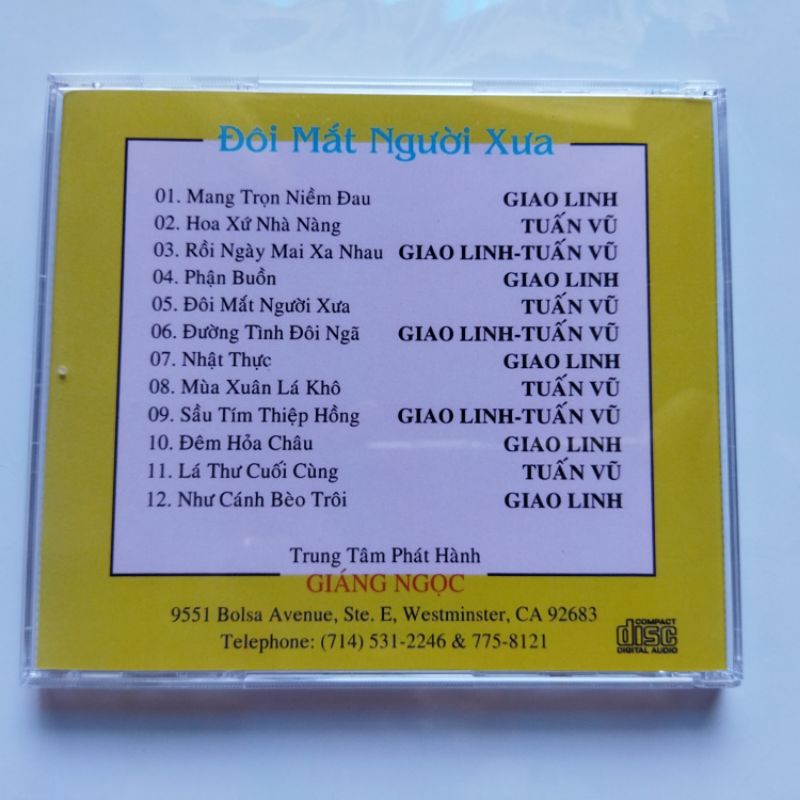 Bộ 4 cd Tuấn Vũ 2 phono