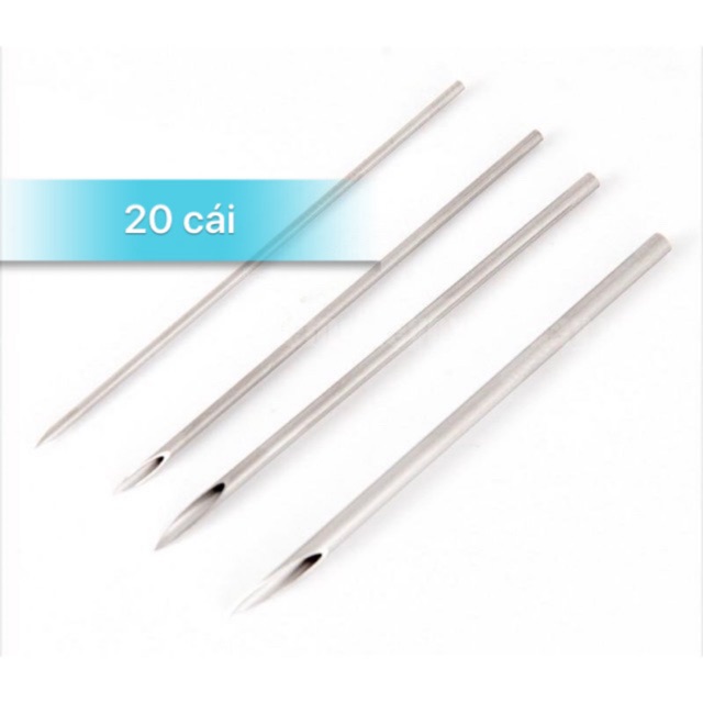 20 kim xỏ khuyên các size 12G - 14G - 15G - 16G - 18G - 20G