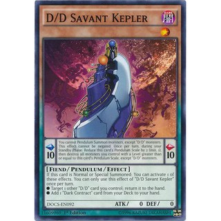 [ Zare Yugioh ] Lá bài thẻ bài DOCS-EN092 - D/D Savant Kepler