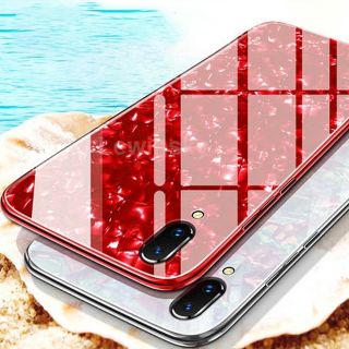 Ốp Lưng Kính Cường Lực Vân Cẩm Thạch Cho Iphone