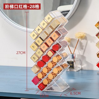 [SẴN HÀNG] Khay đựng son 28 ô hình tháp