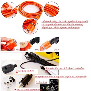 bơm rửa xe mini 12v