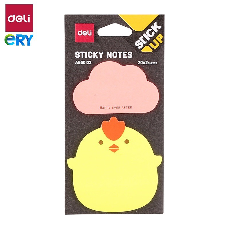 [Ship hỏa tốc] Sticky Notes - Giấy Ghi Chú Hình cute DELI | A55002 - ByLy Store