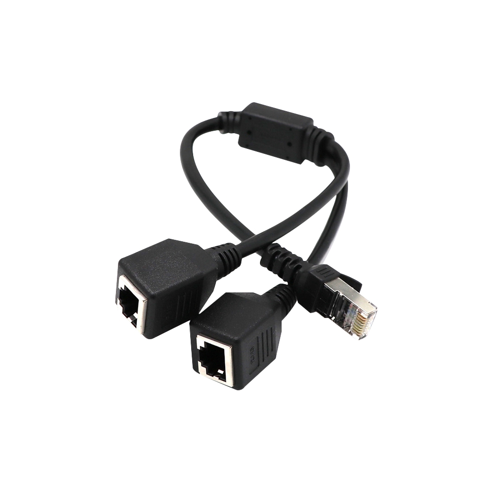 Cáp Chia Mạng Lan Rj45 1 Đầu Đực Sang 2 Đầu Cái