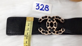 Thắt lưng bản 4cm. Mặt logo phối da.MS328