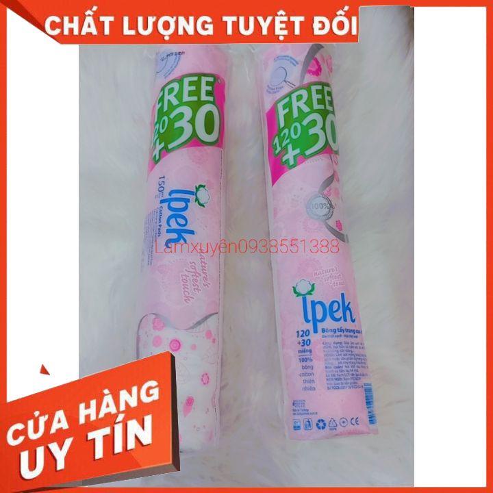 150 miếng  Bông tẩy Trang 100% Cotton Thổ Nhĩ Kỳ Ipek Klasik Cotton Pads,thiết kế mặt tròn bông mềm mịn🥑