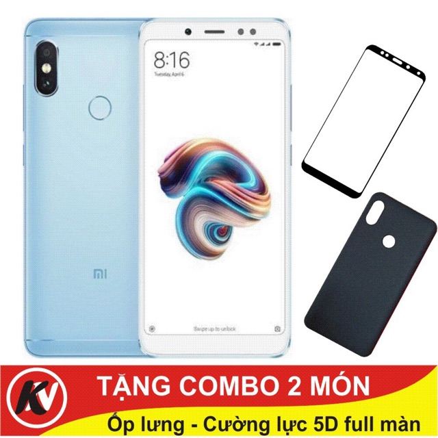 Điện thoại Xiaomi Redmi Note 5 Pro 32GB Ram 3GB + Ốp lưng + Cường lực 5D - Hàng Nhập khẩu