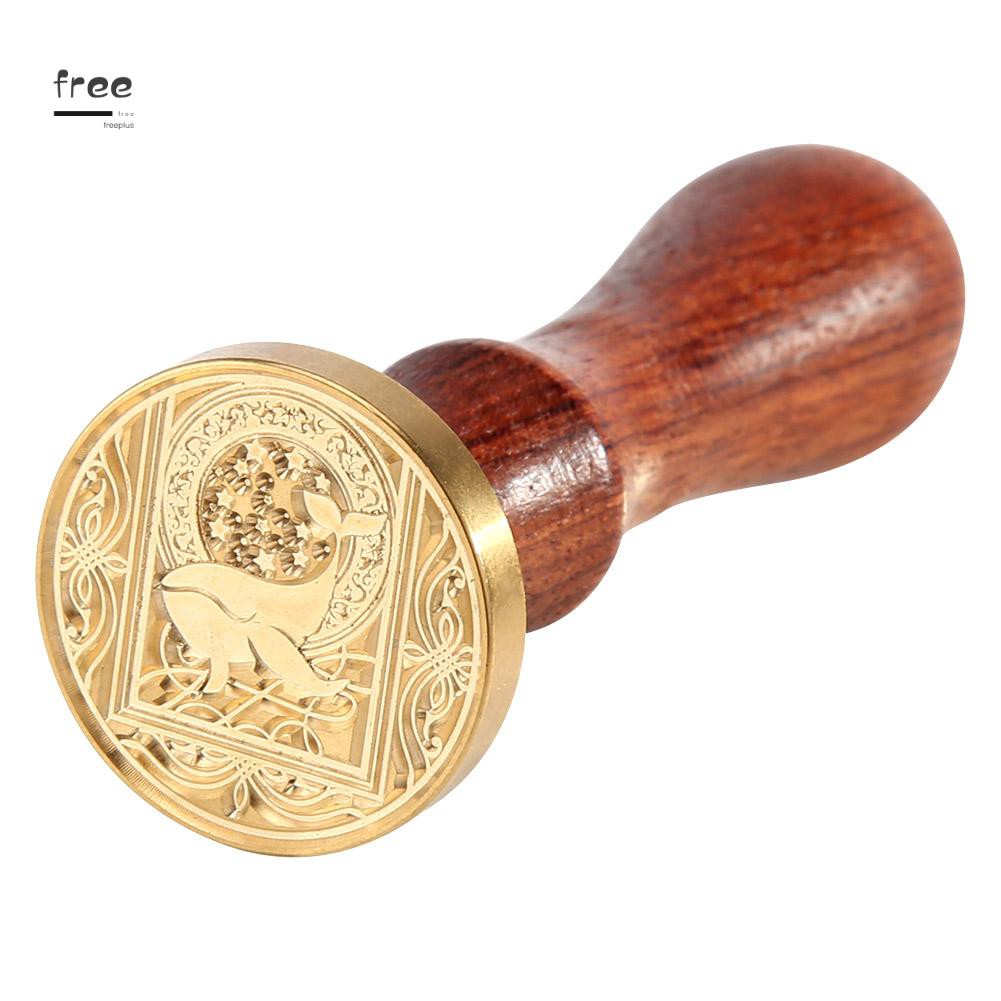 Con dấu đóng sáp chất liệu hợp kim có thể tháo rời với tay cầm bằng gỗ | BigBuy360 - bigbuy360.vn