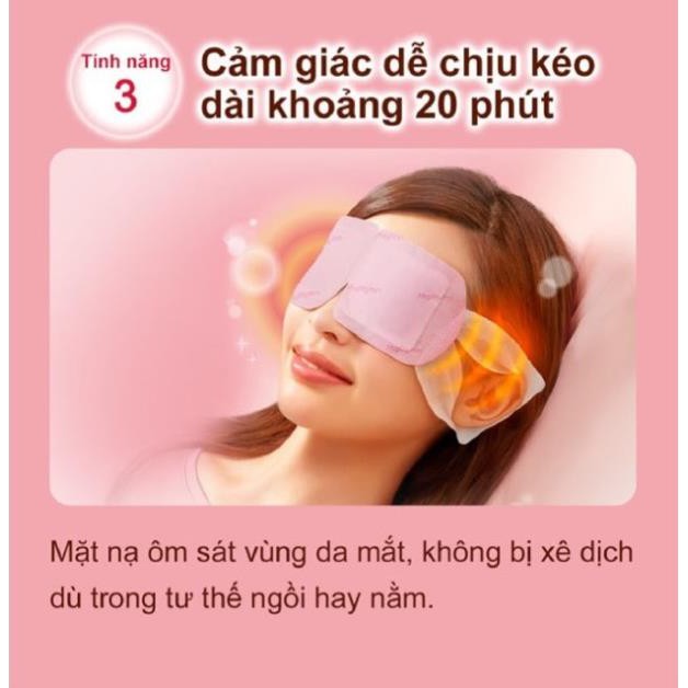 Mặt Nạ Xông Hơi Nóng Thư Giãn Cho Vùng Mắt MegRhythm Steam Eye Mask (Hộp 5 Miếng)