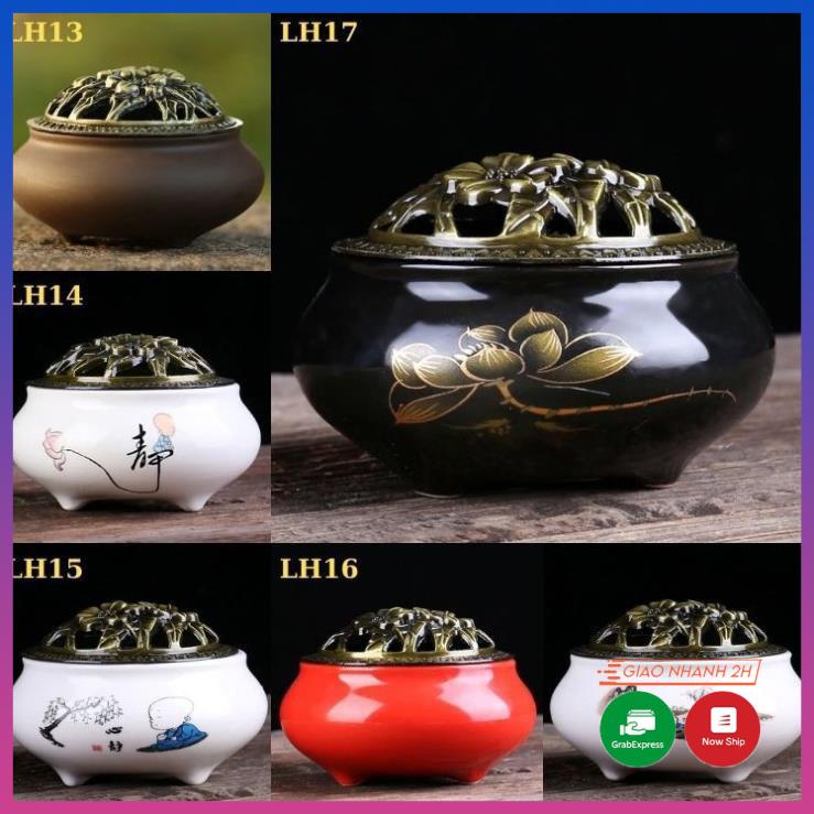 , lư đốt trầm men rạn ngọc cao cấp - Đẹp lãng mạn, đáp ứng mọi nhu cầu chơi trầm .