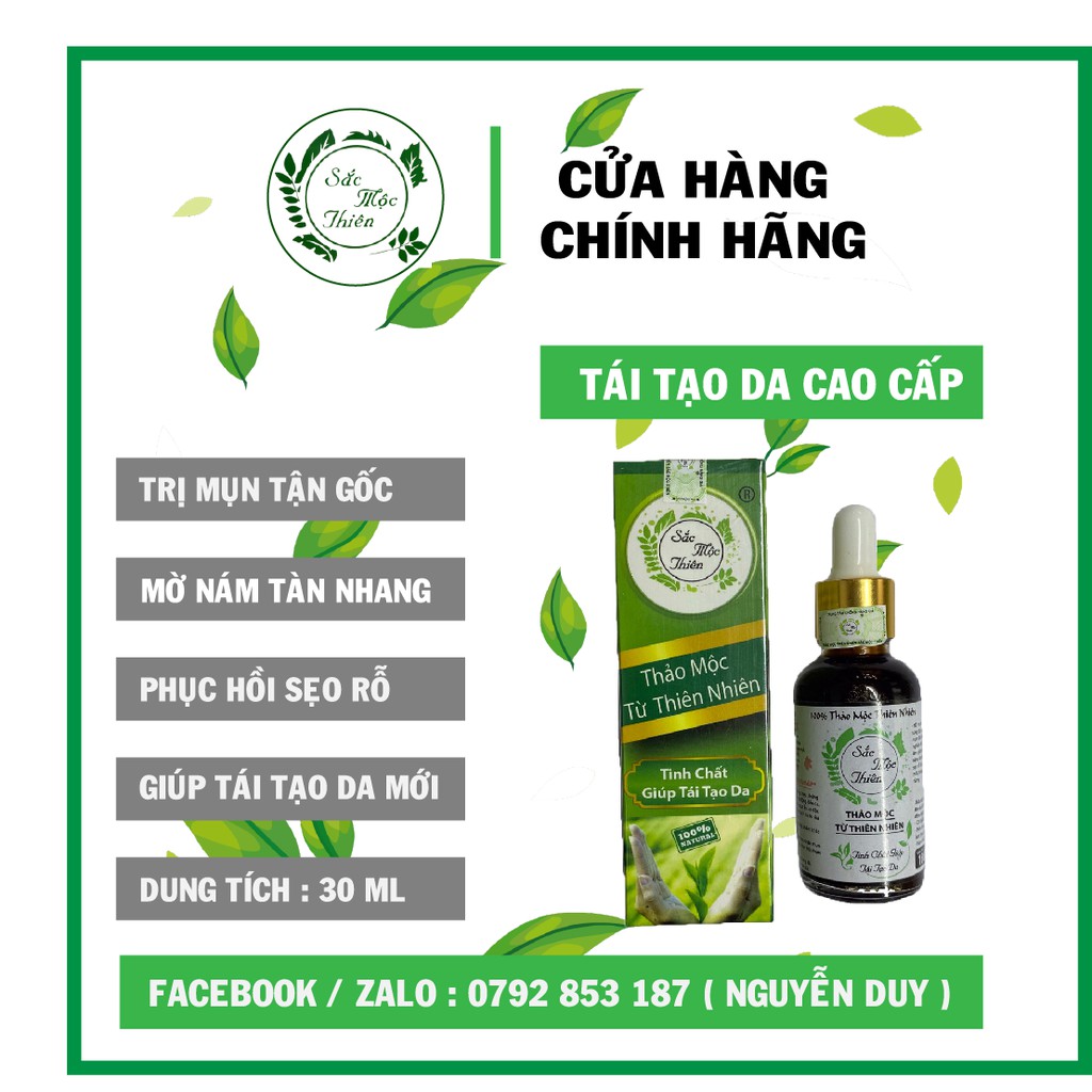 TINH CHẤT TÁI TẠO DA SẮC MỘC THIÊN - HỖ TRỢ CẢI THIỆN MỤN - NÁM - TÀN NHANG - SẸO RỖ | BigBuy360 - bigbuy360.vn