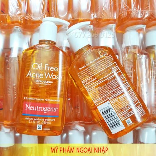 ☆(269ml)Sữa Rửa mặt Mụn NEUTROGENA OILFREE ACNE WASH 269ml