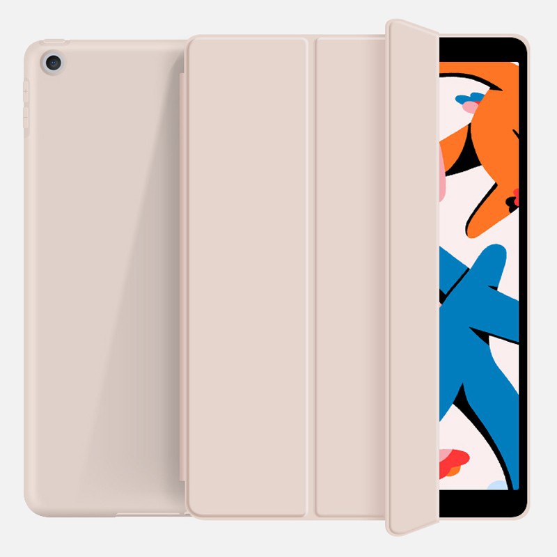 Bao da iPad, Ốp iPad Viền Silicon Màu Pastel (Không có khay bút)