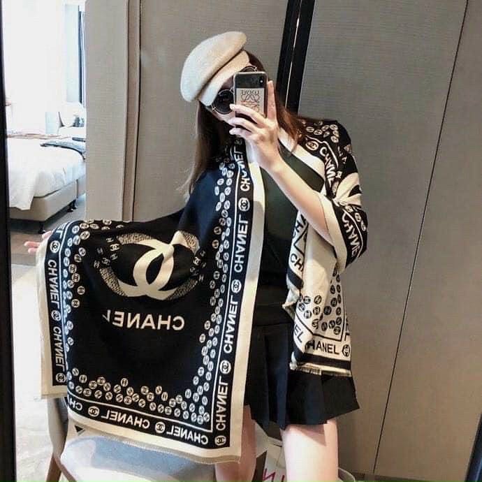 Khăn Choàng Dạ Channel Hiệu Cổ Thời Trang Cao Cấp