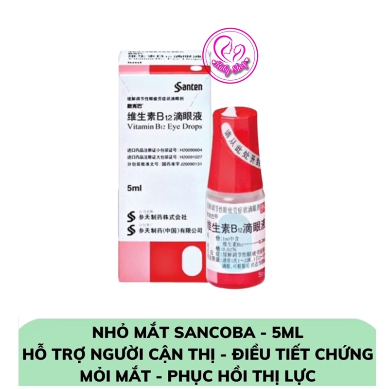 Nước nhỏ mắt cận Sancoba Nhật Bản 5ml