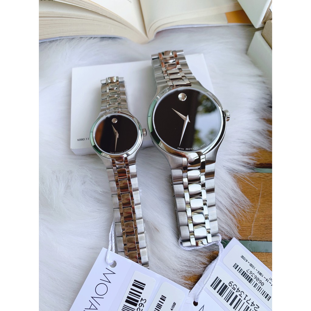 Đồng Hồ Nam Nữ Movado Museum 0606367 & 0606368