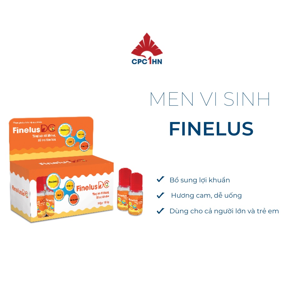 Men Vi Sinh Bổ Sung Lợi Khuẩn CPC1HN FINELUS DC - Hộp 10 lọ x 10ml