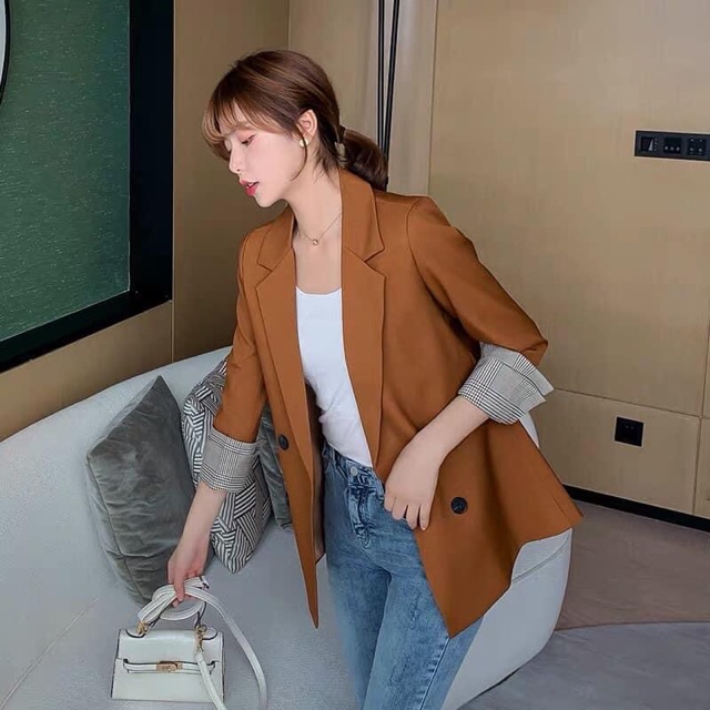 Áo blazer tay kẻ ( hàng order không có sẵn) | BigBuy360 - bigbuy360.vn