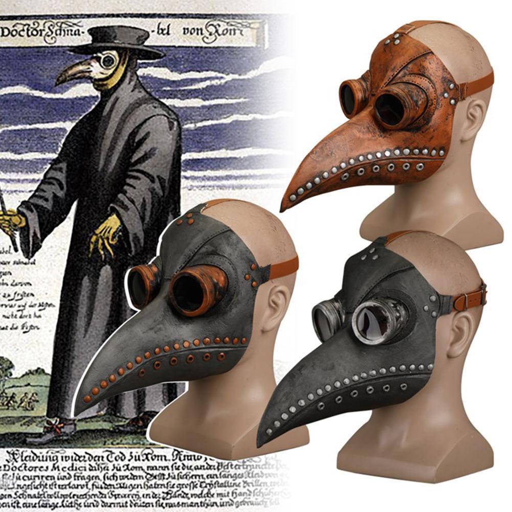 Mặt nạ cao su hóa trang lễ hội Steampunk Plague DR Beak P7W8 Cospl P5D9 R0T4