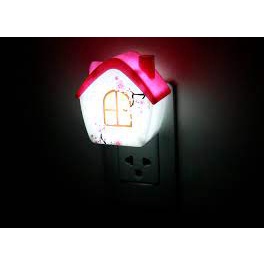 Đèn ngủ LED hình ngôi nhà có công tắc đáng yêu