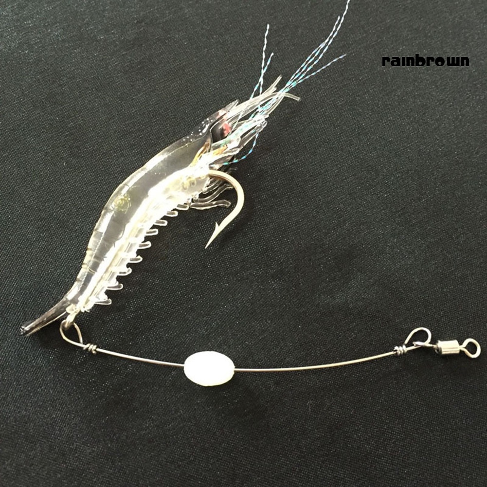 9cm Mini Fishing Artificial Lifelike Soft Lure Wobbler Shrimp Shaped Swim Bait /RXHW/