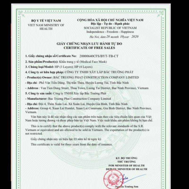 KHẨU TRANG Y TẾ 4 LỚP