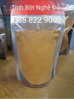 Tinh Bột Nghệ Đỏ Nguyên Chất  (Bao Test) 500gr