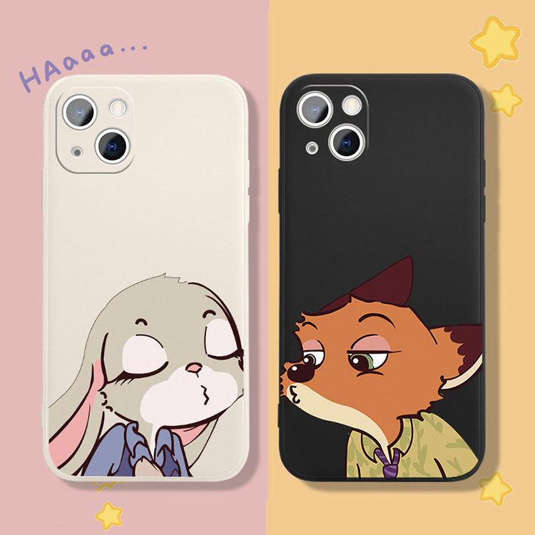 Ốp Điện Thoại Silicon Họa Tiết Judy Nick Cho iPhone 14 Pro Max 13 12 Mini 11 XS XR X 8 7 Plus 6S 6 SE 13pro