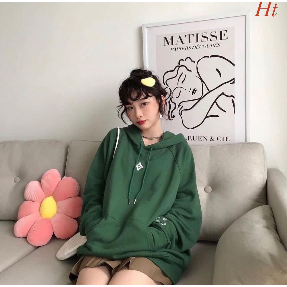 Áo hoodie Nam Nữ in chữ Too  chất nỉ cotton form thụng