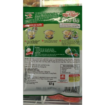 Gia vị nêm sẵn phở bò Aji-Quick gói 57g