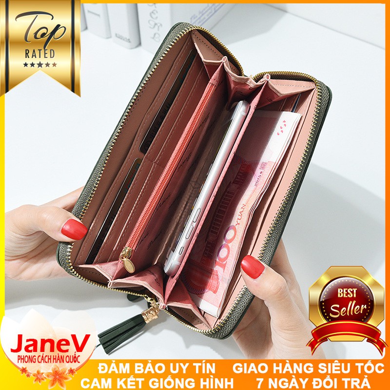 [8 MÀU] Ví Cầm Tay Nữ Dài Dễ Thương Nữ Tính Hàn Quốc TVNN219 | BigBuy360 - bigbuy360.vn