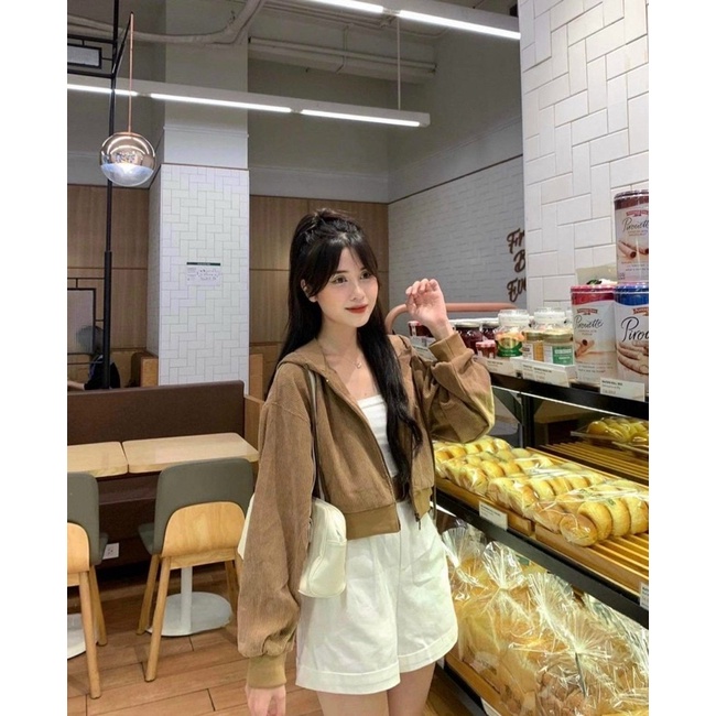 ÁO KHOÁC NHUNG LÌ ULZZANG HÀN QUỐC ( kèm ảnh thật +video shop quay)