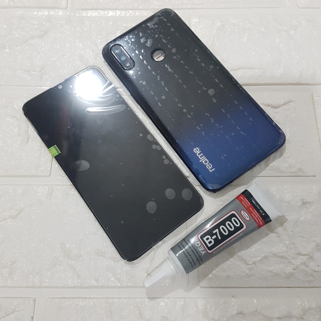 Combo Bộ Vỏ + Màn Hình Realme 3 Zin Hàng Cao Cấp Tặng Keo Dán B7000