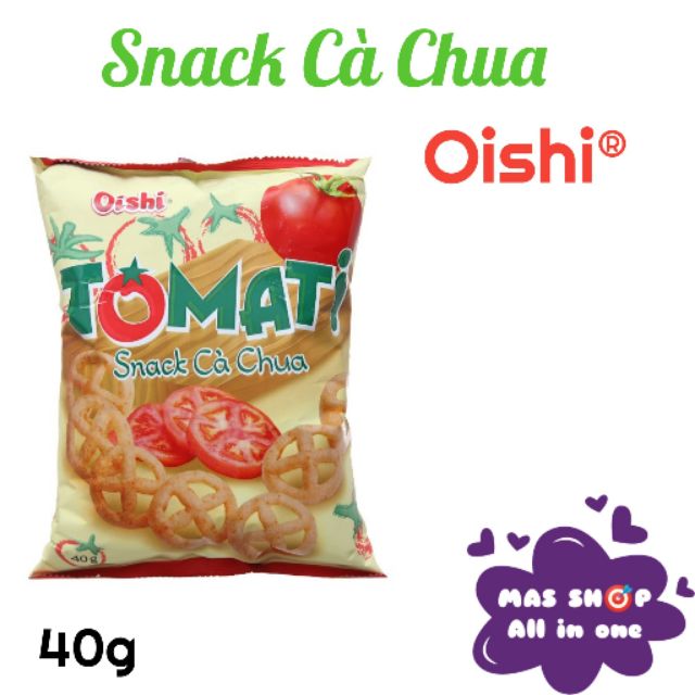 Bánh TOMATO Snack Cà Chua Oishi gói 40g