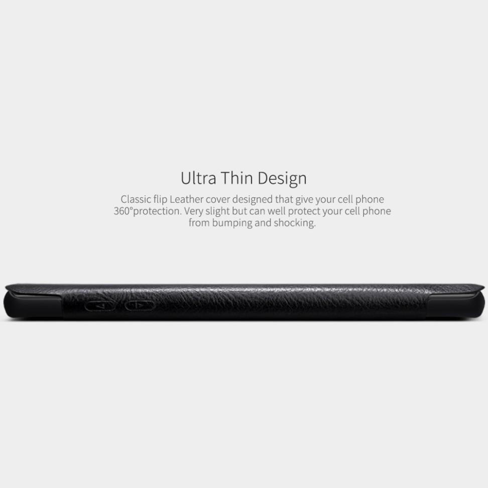 Bao Da Da Bò Cho Samsung Galaxy Note 9 hiệu Nillkin Qin Có Ngăn Đựng Thẻ - Hàng Chính Hãng