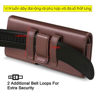 Bao da đeo thắt lưng iPhone 6 /7/7/X/XS, ..chính hãng Nuoku